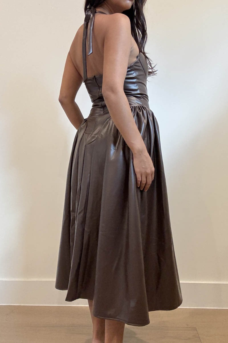 Chestnut Luxe Dress
