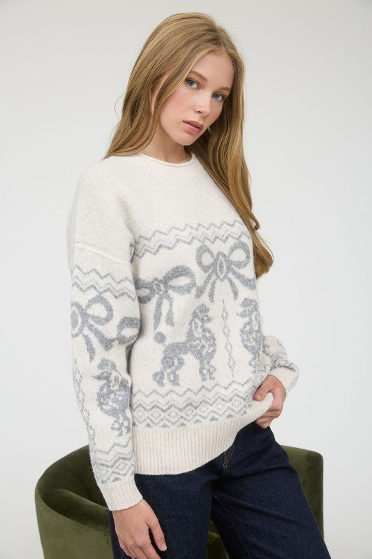 Merry Poodle Knit