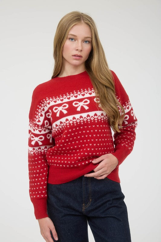 Sweetheart Tie Sweater