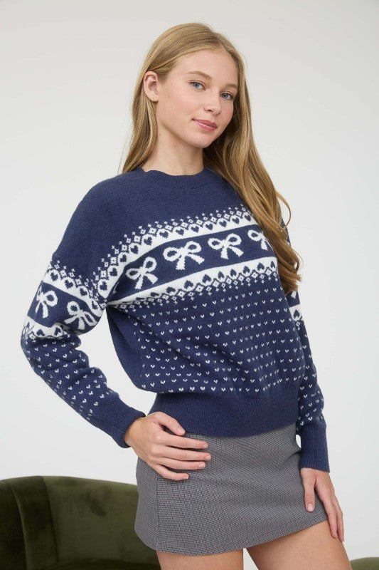 Sweetheart Tie Sweater