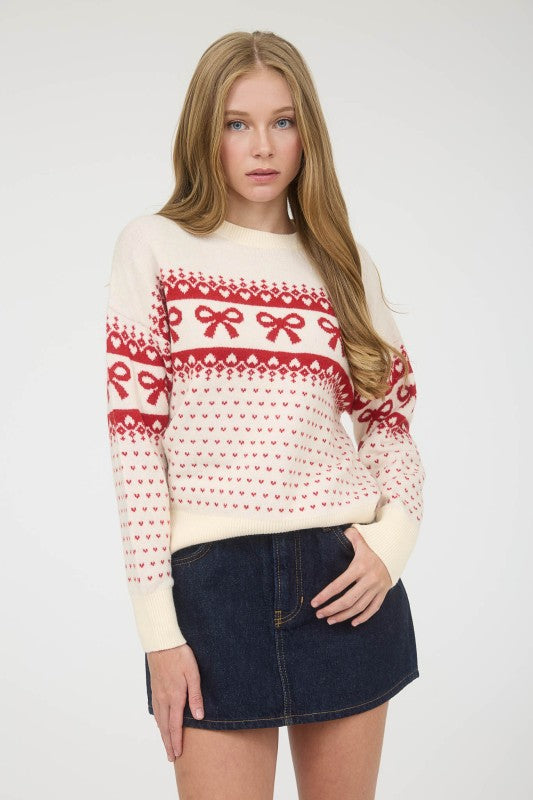 Sweetheart Tie Sweater