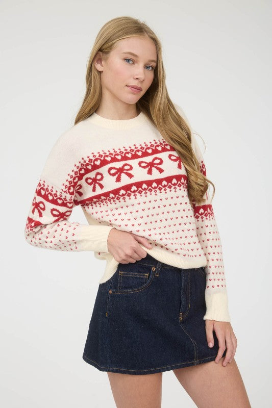 Sweetheart Tie Sweater