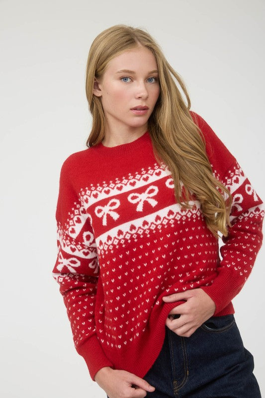 Sweetheart Tie Sweater