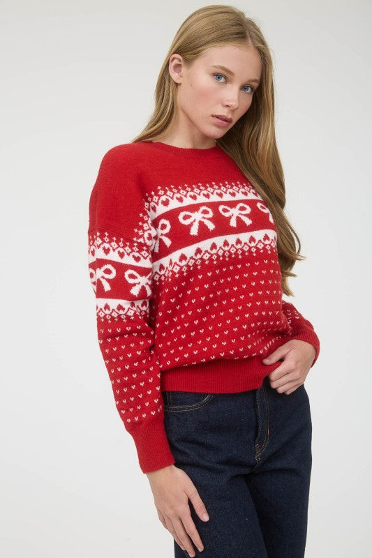 Sweetheart Tie Sweater