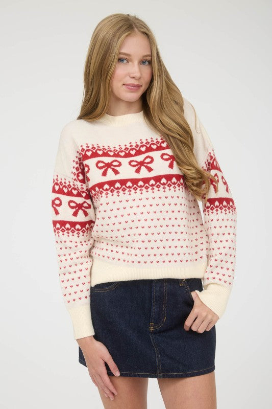 Sweetheart Tie Sweater