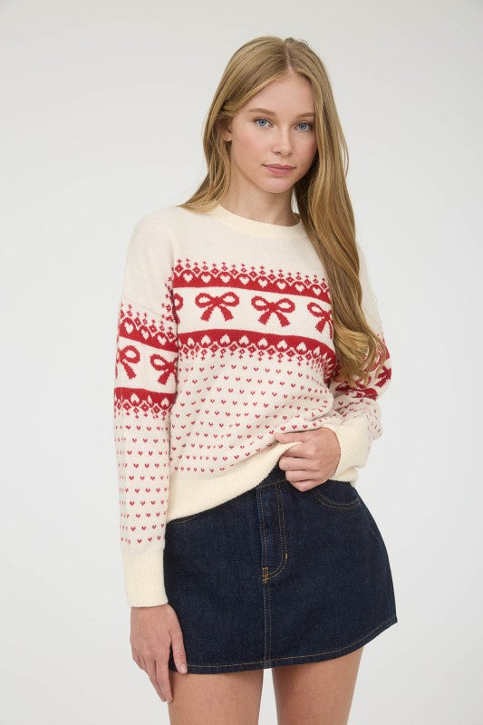 Sweetheart Tie Sweater