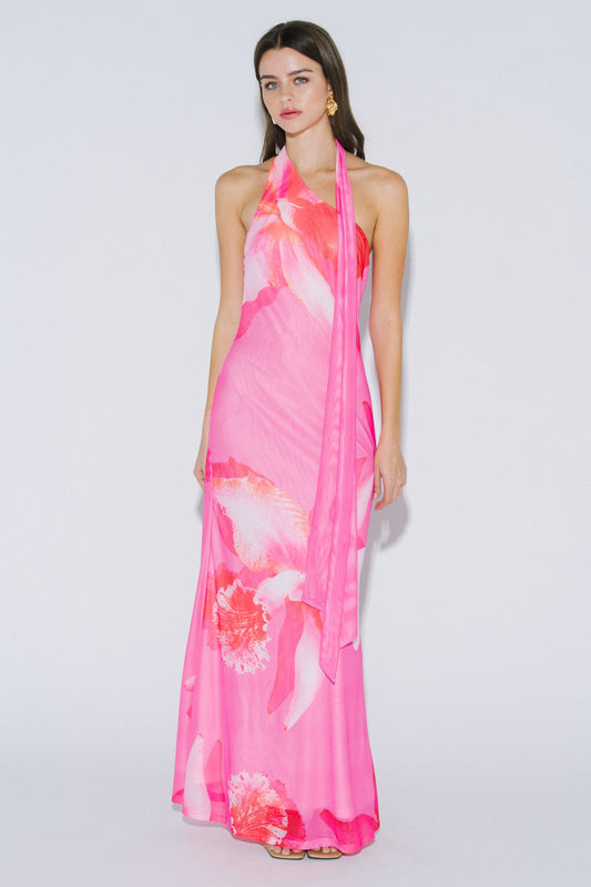 Rosy Summer Dress