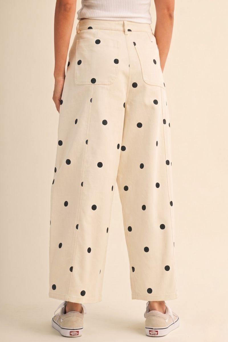 Polkadot Barrel Pants