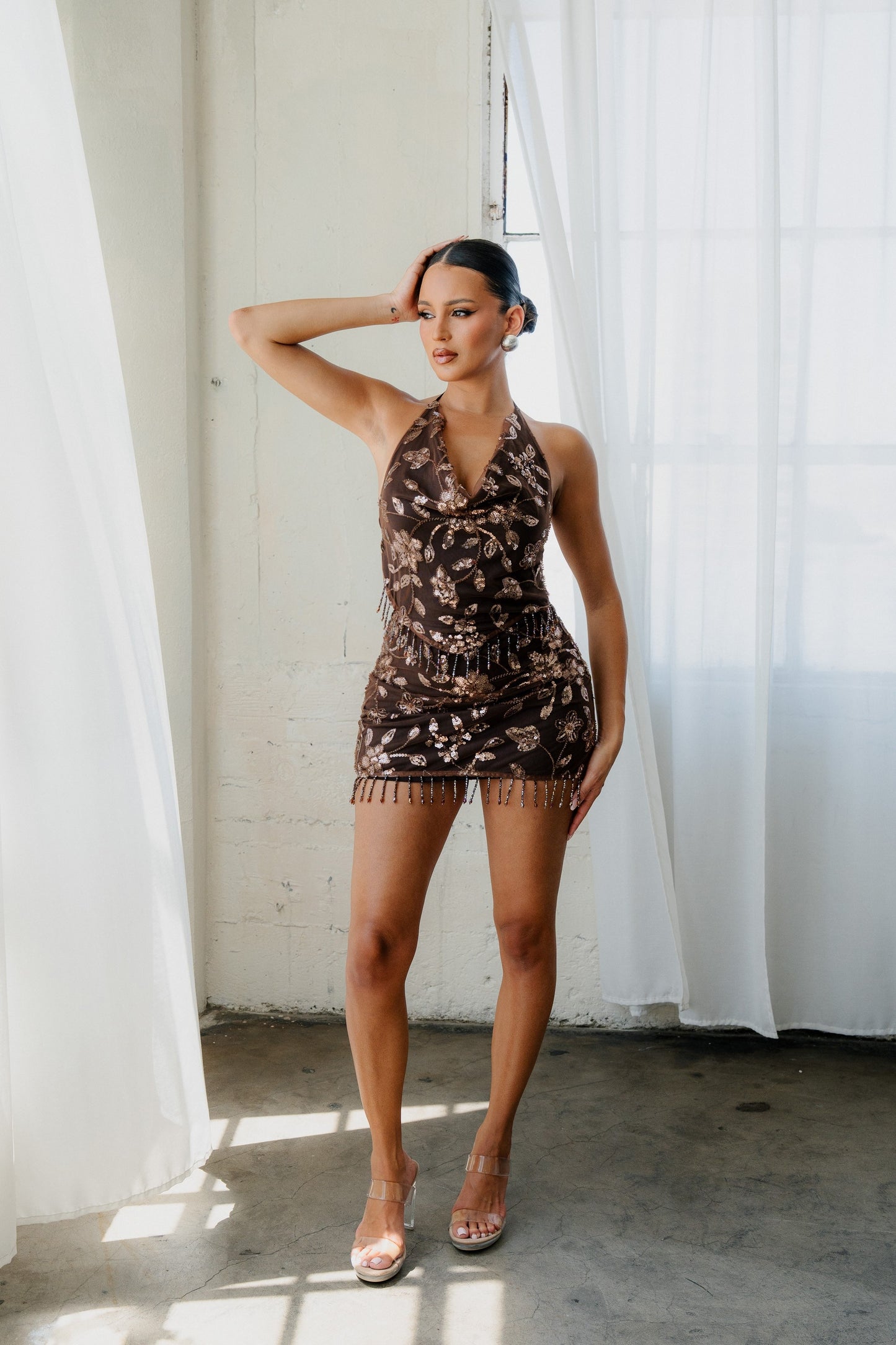 Mocha Bead Dress