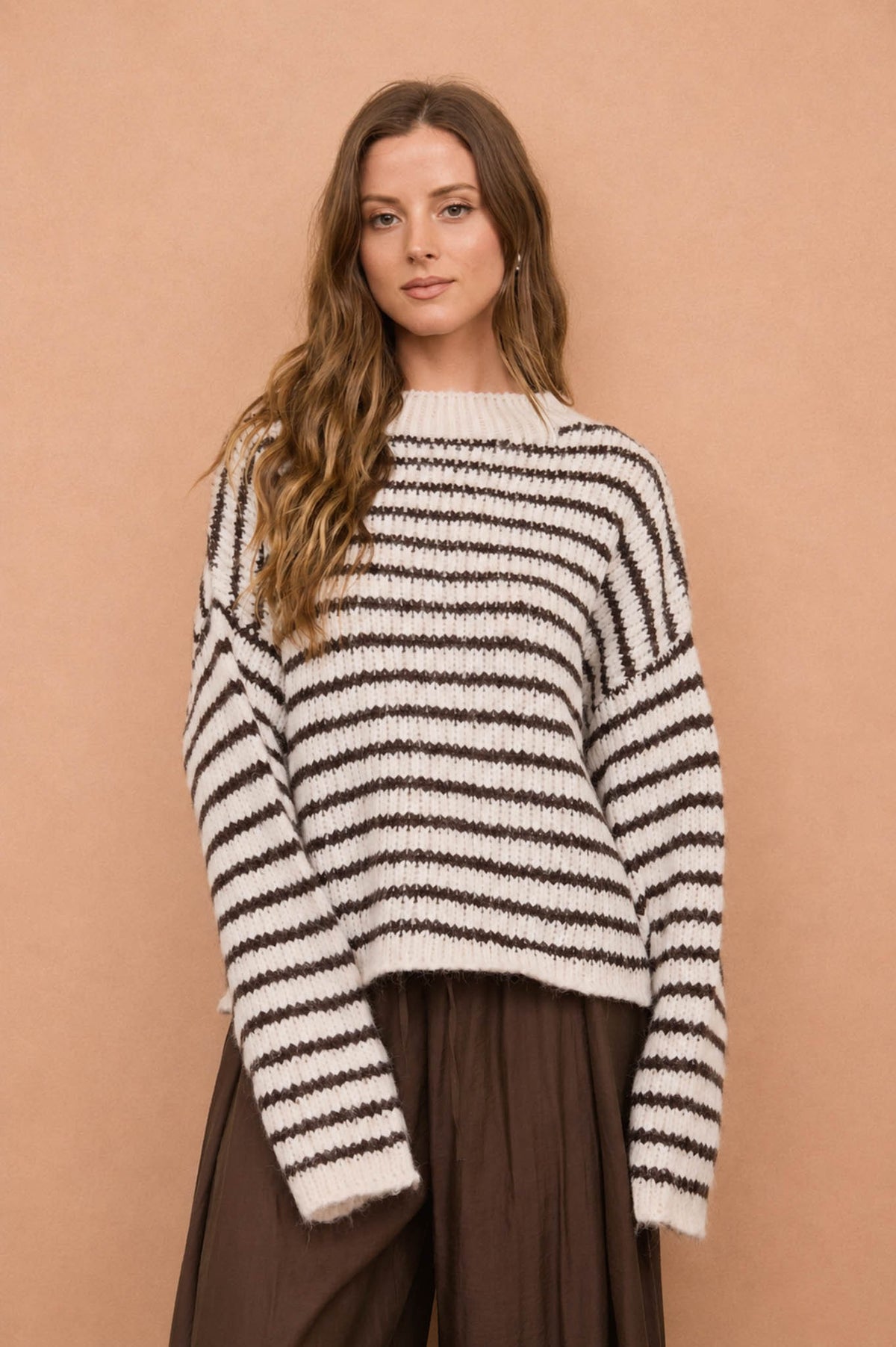 Cinnamon Stripe Sweater