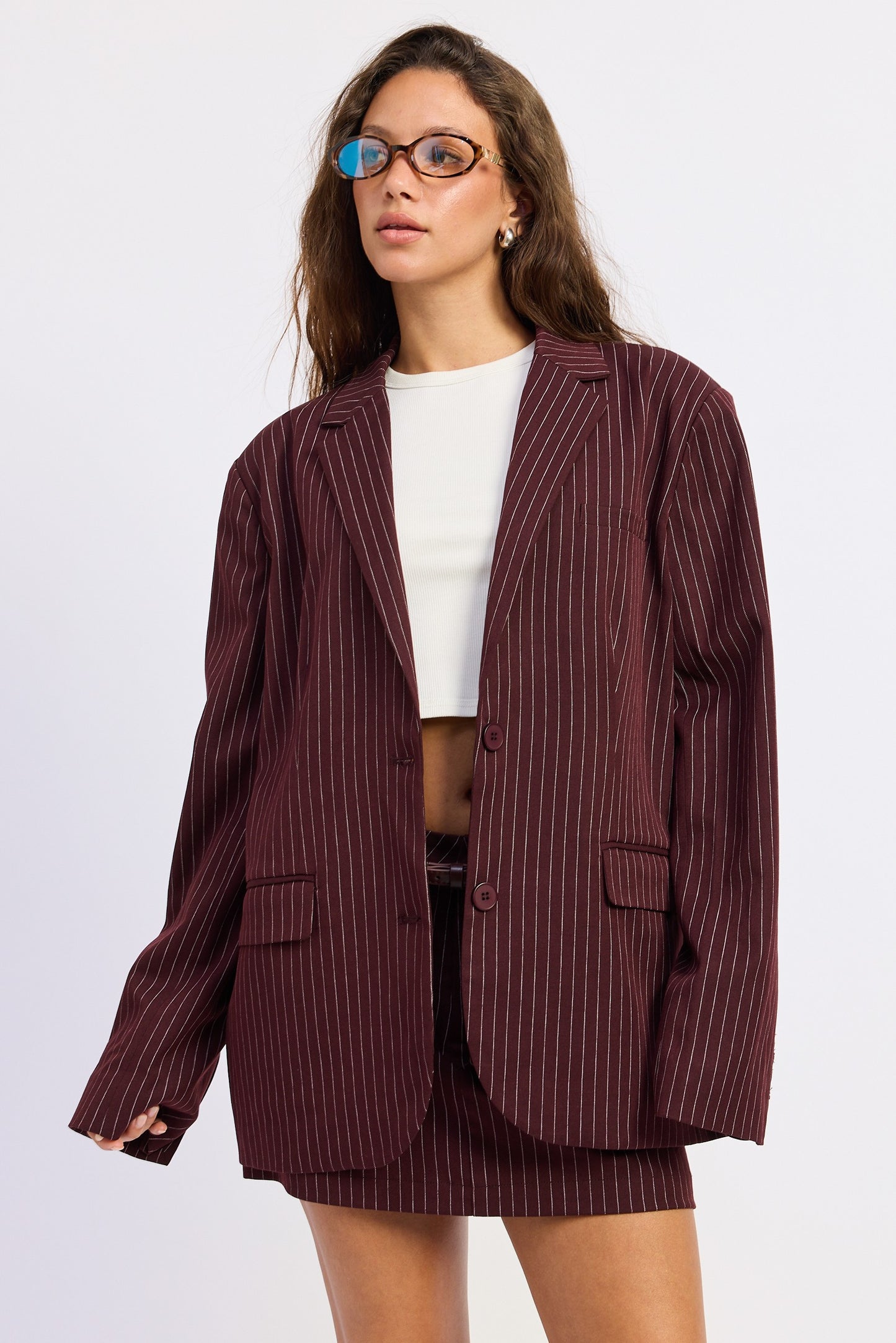 The Burgundy Luxe Blazer
