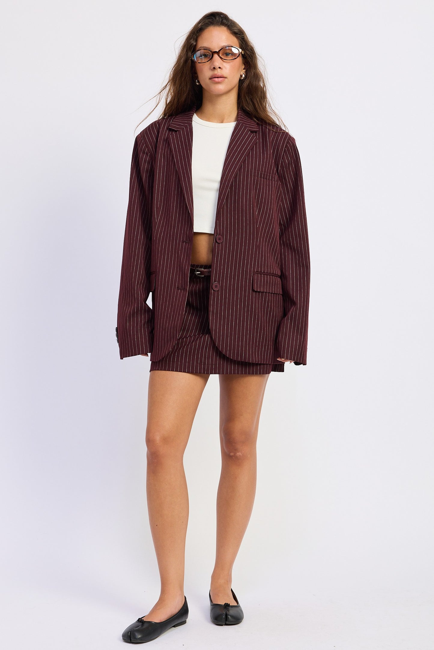 The Burgundy Luxe Blazer