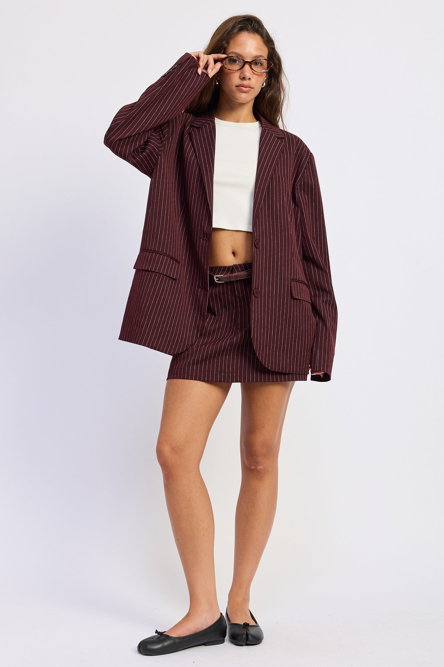 The Burgundy Luxe Skirt