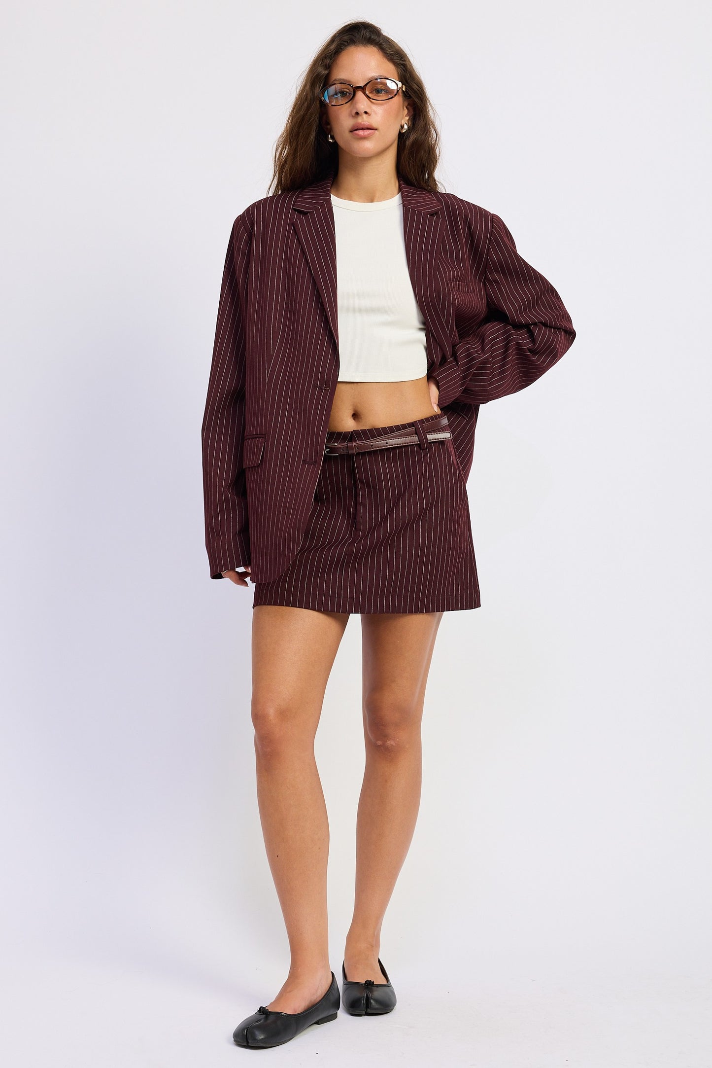 The Burgundy Luxe Skirt