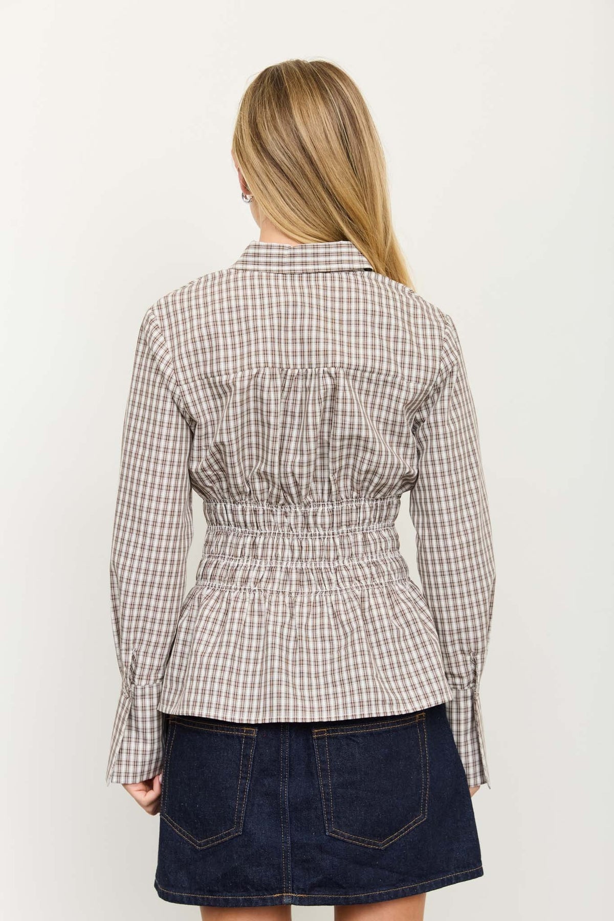 Cider Plaid Top