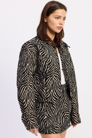 Zebra Noir Jacket