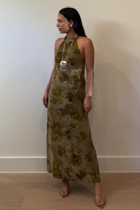 Olive Bloom Dress