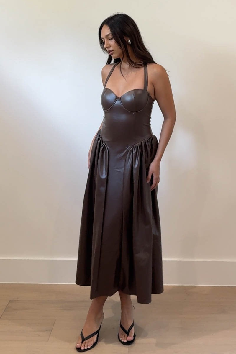 Chestnut Luxe Dress
