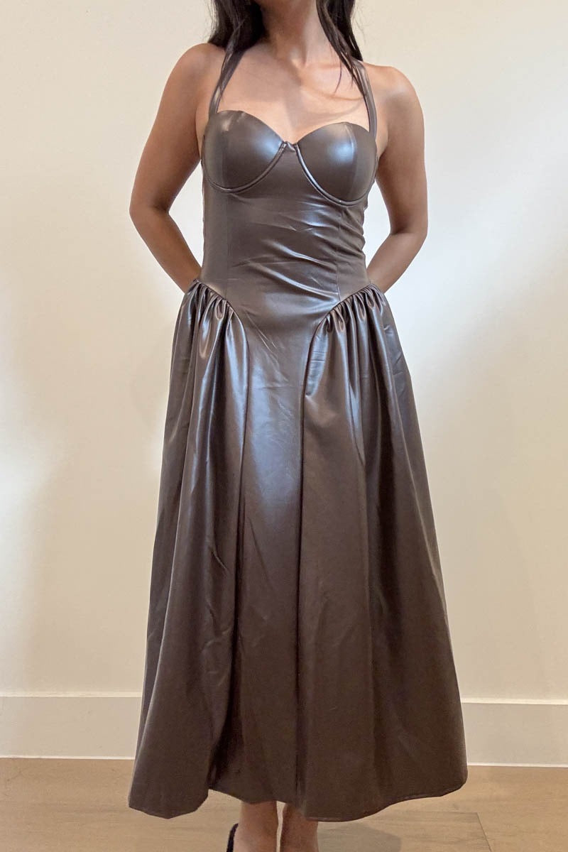 Chestnut Luxe Dress