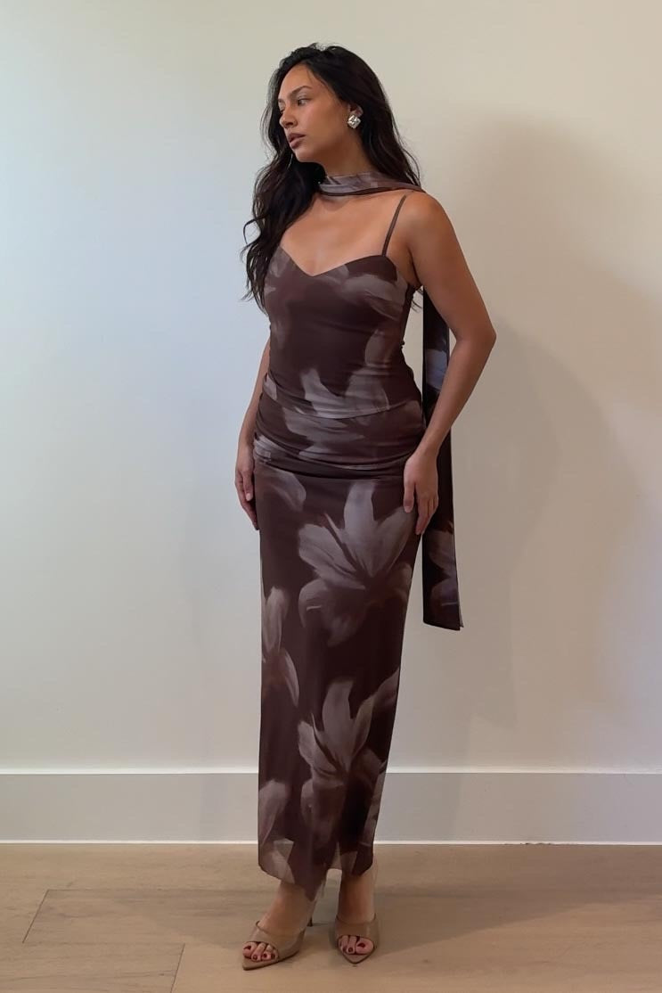 Mocha Petal Dress