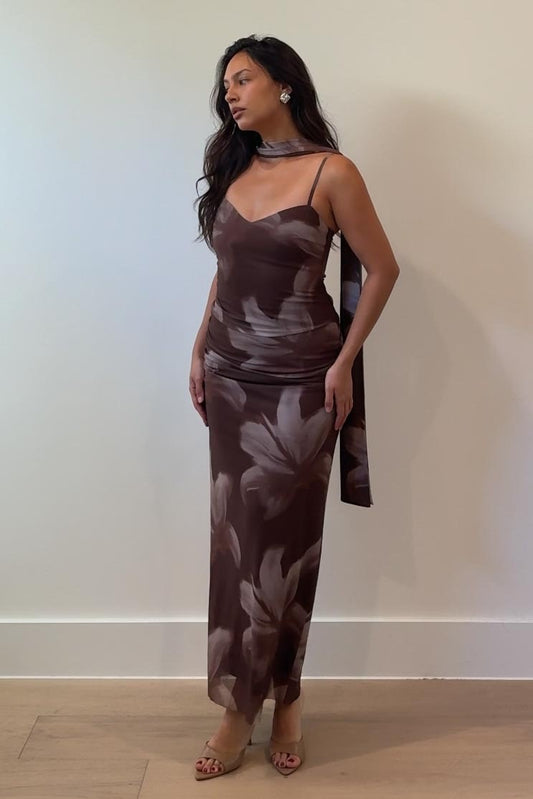 Mocha Petal Dress